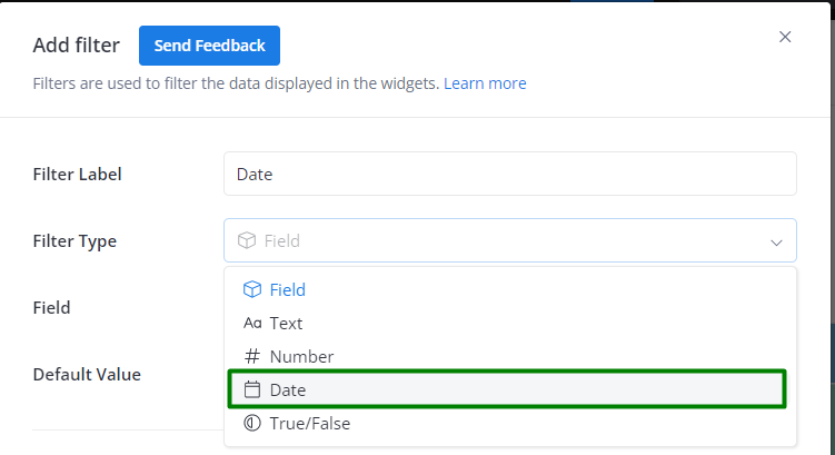 Creating a Date Filter