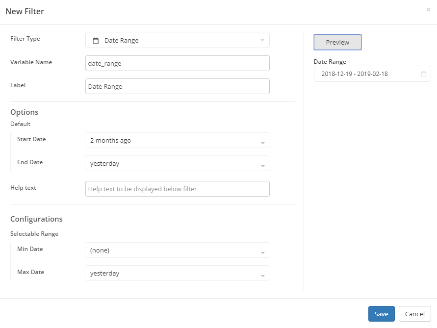 Date Range Filter Holistics 2 0 Docs